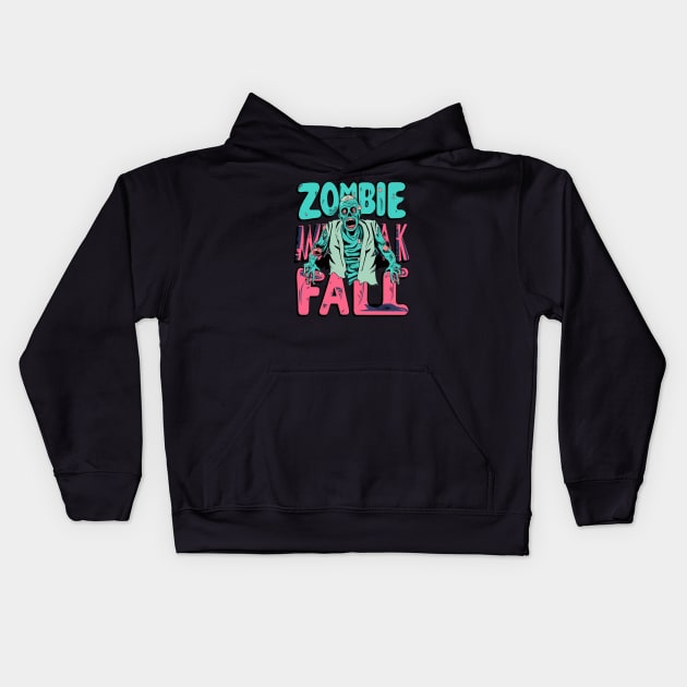 Zombie walk fail Kids Hoodie by ArtfulDesign